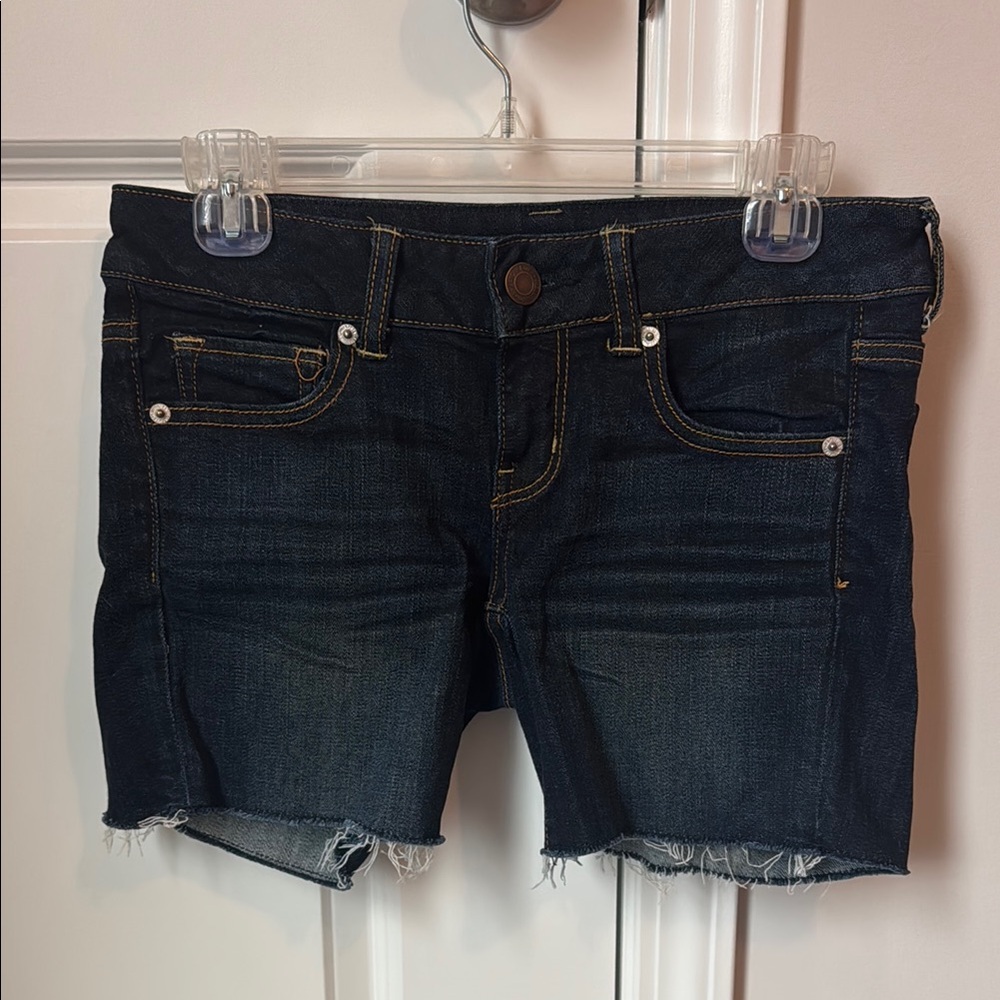 Dark Blue American Eagle Denim Shorts